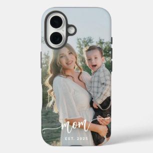 Custom photo and text personalised iPhone 16 case