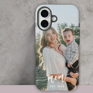 Custom photo and text personalised iPhone 16 case