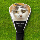 Custom Photo and Text Personalised Golf Head Cover<br><div class="desc">Upload a photo, add a name or text, and easily create your personalised golf head cover. Click CUSTOMIZE to change the text colour. You can TRANSFER this DESIGN on other Zazzle products and adjust it to fit most of the Zazzle items. Standard Studio designs are made in high-resolution vector graphics...</div>
