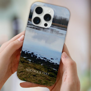 Custom Photo And Text Personalised Landscape iPhone 15 Pro Case