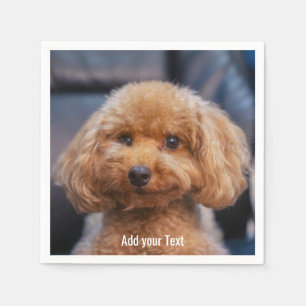 Custom Photo And Text Personalised Napkin