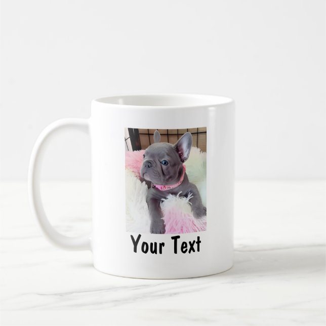 Custom Photo and Text Personalised Pet Lover Coffee Mug (Left)