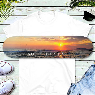 Custom Photo and Text Personalised Skateboard
