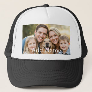 Custom Photo and Text Personalised  Trucker Hat
