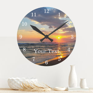 Custom Photo And Text Personalised Wall Clock