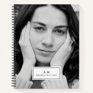 Custom Photo and Text Personalized Notebook