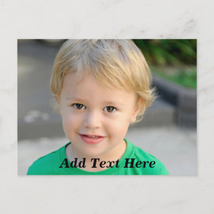 Custom Photo and Text Postcard