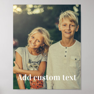 Custom photo and text poster