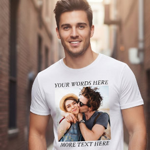 Custom Photo and Text T-Shirt