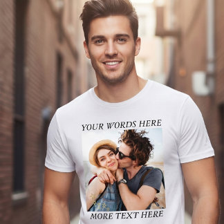 Custom Photo and Text T-Shirt