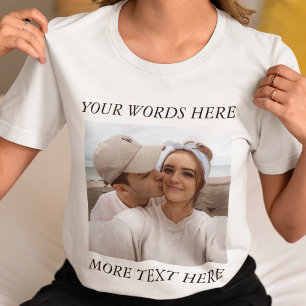 Custom Photo and Text T-Shirt
