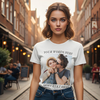 Custom Photo and Text T-Shirt