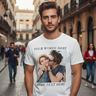 Custom Photo and Text T-Shirt