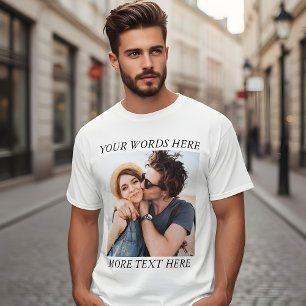 Custom Photo and Text T-Shirt