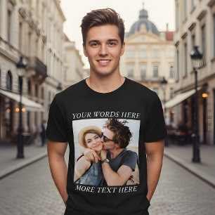 Custom Photo and Text Tri-Blend Shirt