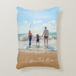 Custom Photo and Text - Unique Your Own Design -   Decorative Cushion