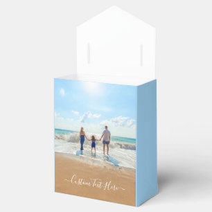 Custom Photo and Text - Unique Your Own Design -   Favour Box