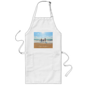 Custom Photo and Text - Unique Your Own Design -   Long Apron