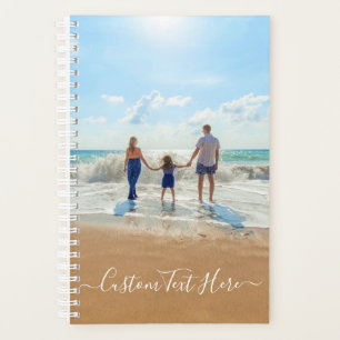 Custom Photo and Text - Unique Your Own Design -   Planner