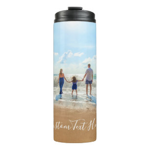 Custom Photo and Text - Unique Your Own Design - Thermal Tumbler