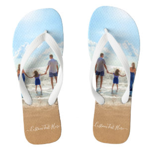 Custom Photo and Text - Unique Your Own Design Thongs