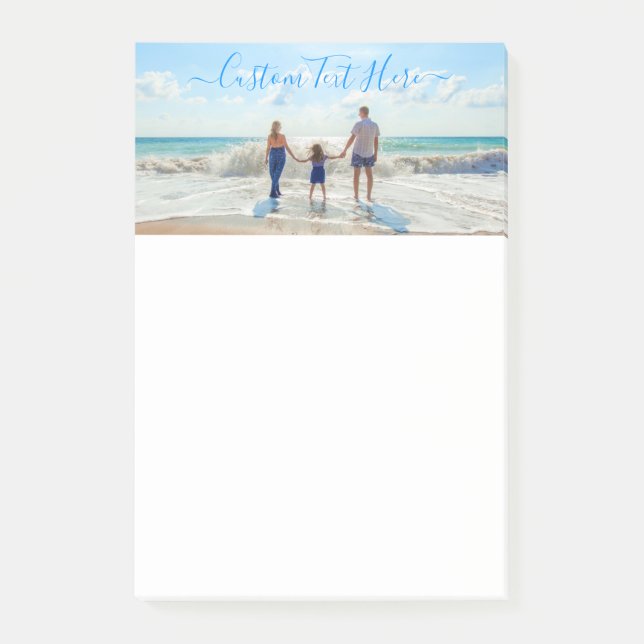 Custom Photo and Text with Your Family Post-it Notes (Front)