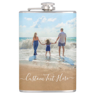 Custom Photo and Text Your Design  The Best Family Hip Flask