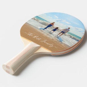 Custom Photo and Text Your Design The Best Family Ping Pong Paddle