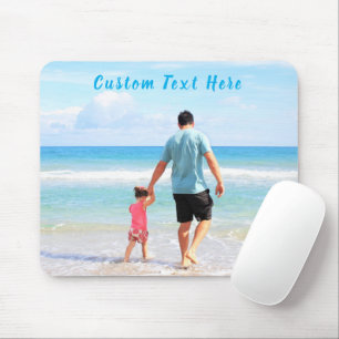 Custom Photo and Text - Your Own Design - Best DAD Mouse Pad