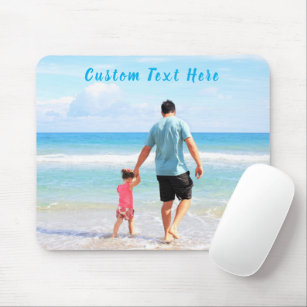 Custom Photo and Text - Your Own Design - Best DAD Mouse Pad