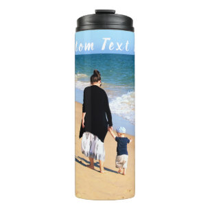 Custom Photo and Text - Your Own Design - Best MOM Thermal Tumbler