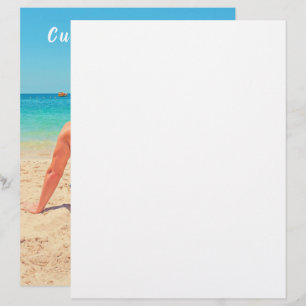 Custom Photo and Text - Your Own Design - Couple Letterhead