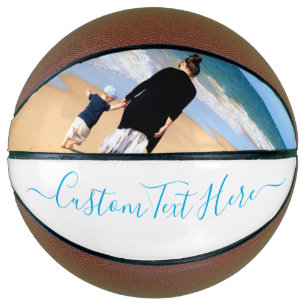 Custom Photo and Text - Your Own Design - Cute Basketball
