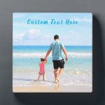 Custom Photo and Text - Your Own Design - For Dad Plaque<br><div class="desc">Custom Photo and Text - Your Own Design - Special - Personalised Family / Friends or Personal Gift - Add Your Text and Photo - Resize and move or remove and add elements / image with customisation tool. Choose / add your favourite font / text colour ! You can transfer...</div>