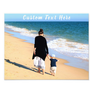 Custom Photo and Text - Your Own Design - For Mum Print