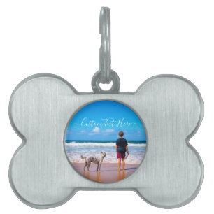 Custom Photo and Text - Your Own Design - My Pet ID Tag