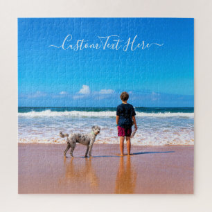 Custom Photo and Text - Your Own Design - My Pet   Jigsaw Puzzle