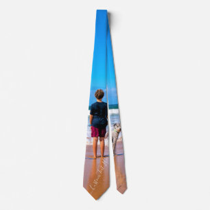 Custom Photo and Text - Your Own Design - My Pet Tie
