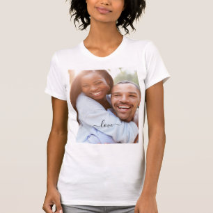 Custom Photo and Text Your Own Design - Romantic T-Shirt