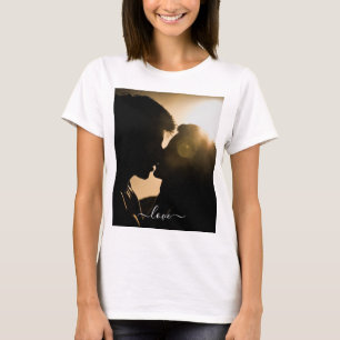 Custom Photo and Text Your Own Design - Romantic T-Shirt
