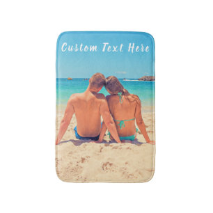 Custom Photo and Text - Your Own Design - Special Bath Mat