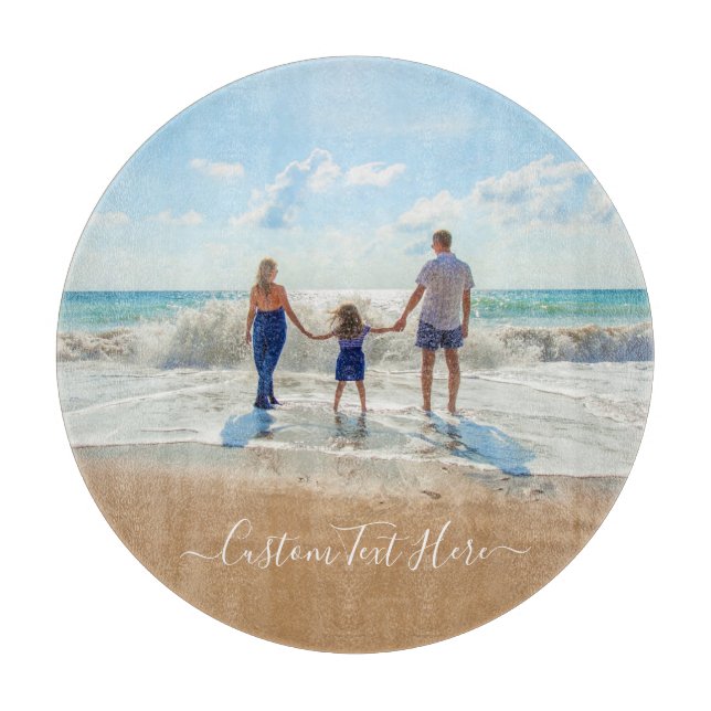 Custom Photo and Text - Your Own Design - Special  Cutting Board (Front)