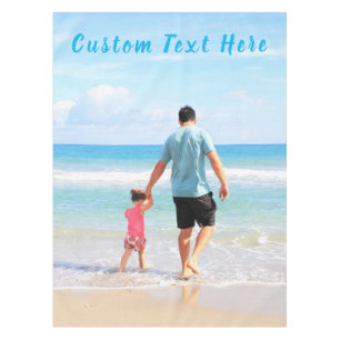 Custom Photo and Text - Your Own Design - Special Tablecloth