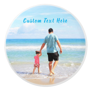 Custom Photo and Text - Your Own Design - Sweet Ceramic Knob