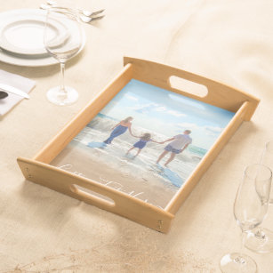 Custom Photo and Text - Your Own Unique Design - Serving Tray