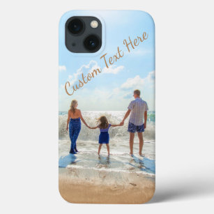 Custom Photo and Text - Your Summer Design iPhone 13 Case