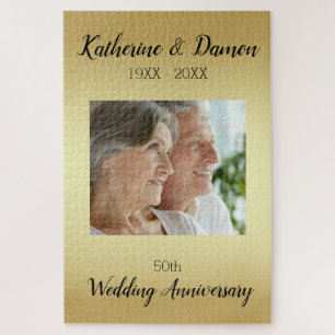 Custom Photo Anniversary Jigsaw Puzzle