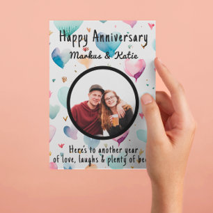 Custom Photo Anniversary  Postcard