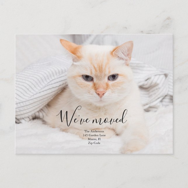 Custom Photo Announcement Postcard (Front)