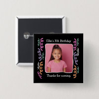Custom Photo Any Age Birthday Party Streamers